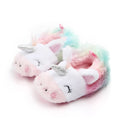 Cute Baby Girl Boy Indoor Warm Cotton Shoes Unicorn Home Slippers Spring Autumn Plush Soft Sole Non-slip Infant Prewalker Shoes