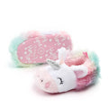 Cute Baby Girl Boy Indoor Warm Cotton Shoes Unicorn Home Slippers Spring Autumn Plush Soft Sole Non-slip Infant Prewalker Shoes