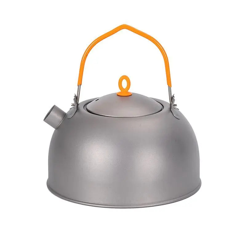 0.5L Titanium Pour Over Coffee Kettle with Removable Spout, Lightweight Camping Tea Pot for Boiling Water Hiking Backpacking