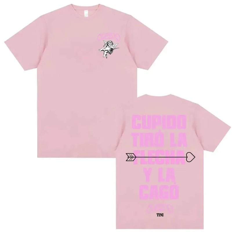 Tini Stoessel Cupido Tiro La Flecha Y La Cago T Shirt High-end Luxury Y2k Short Sleeves Classic Oversized Hot Product Unisex Tee