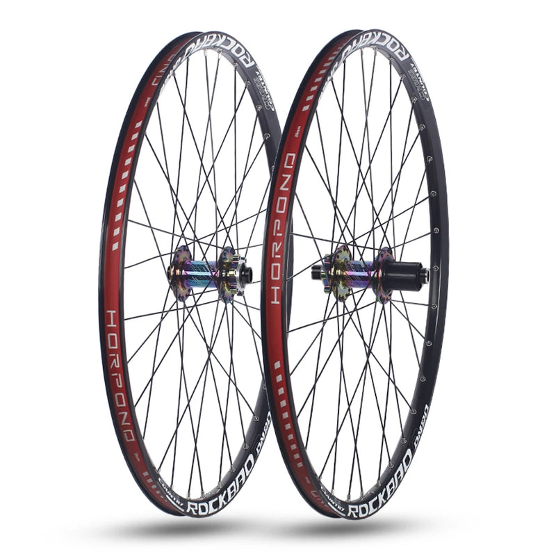 ROCKBAO Mountain Bike Wheelset 24/26/27.5/29 Inches Disc Brake Aluminum Alloy 4Bearings 7-12Speed Thru Axle MTB Bicycle Wheel