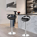Bar stools set of 2, upholstered bar stool with backrest, height-adjustable , counter stool for kitchen, dining room