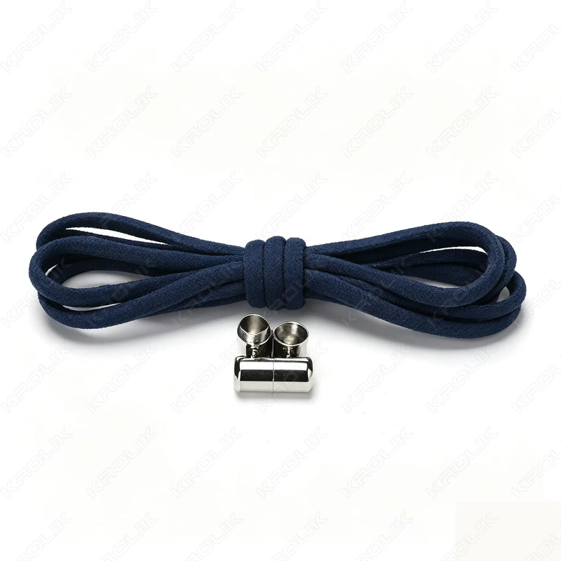No Ties Lock Shoelaces Sneakers Elastic Shoelace Tie Free Shoe Lazy Laces Capsule Metal Lock Quick Shoe Strings for Adult Kids