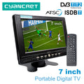 LEADSTAR D768 7 inch Portable TV DVB-T2 ATSC ISDB-T tdt DTT Digital and Analog mini small Car TV Television Support TF H.265 AC3