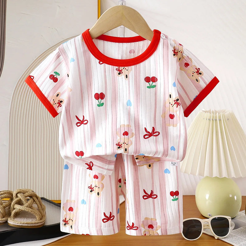 Children Clothing Set Child T-shirt Suit Summer Cotton | SAMAG