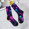 Fluorescent Jellyfish Print Men's Socks Comfortable | SAMAG