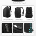 Tigernu Vacuum Backpacks Compression Travel Backpacks 15.6-17 Laptop Backpack Men TSA Anti Theft Backpacks Expandable Schoolbag
