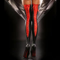 Night Club Casual Outing Women Stockings Long Socks Polyester Summer Club Lingerie Patent Leather Sexy Solid Color