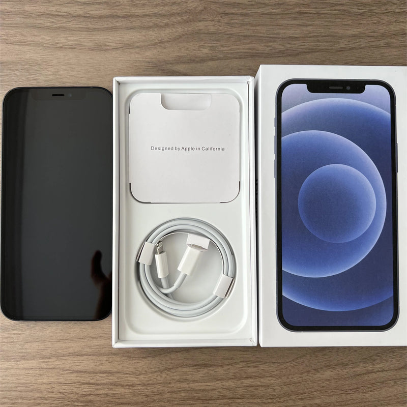 CN&US Version Original Apple iPhone 12 64GB 128GB 256GB ROM 6.1" Genuine Super Retina OLED Face ID NFC IOS Unlocked 5G iPhone12