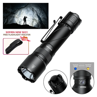 SOFIRN SK31 6500LM Powerful Tactical Flashlight IPX8 | SAMAG