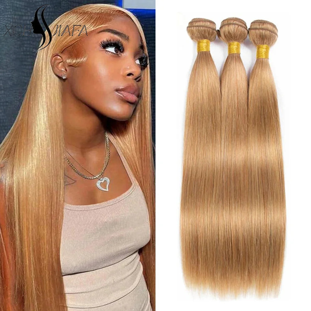 #27 Straight Human Hair Bundles 1/3/ 10-32 Inch | SAMAG
