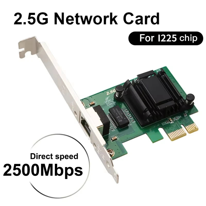 2500Mbps PCI - E To RJ45 I226 RTL8125B Network Card 2.5G Gigabit Ethernet 100/1000/2500Mbps For Desktop - Visuel 7 | SAMAG