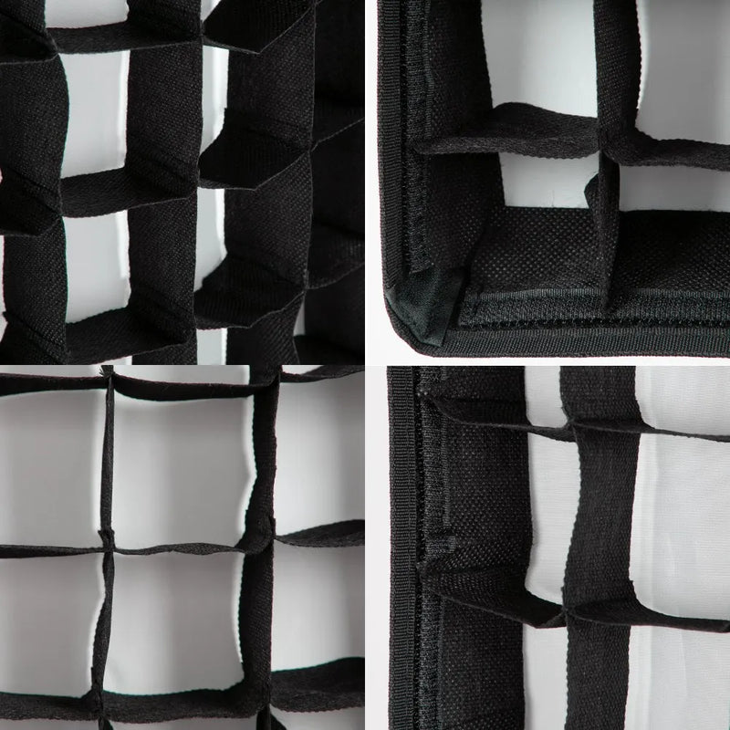 AMBITFUL 22x90cm 9"x 35" 30x120cm 12"x47" 35x160cm 14"x63" Rectangle Strip Softbox Honeycomb Grid (Does not include softbox)