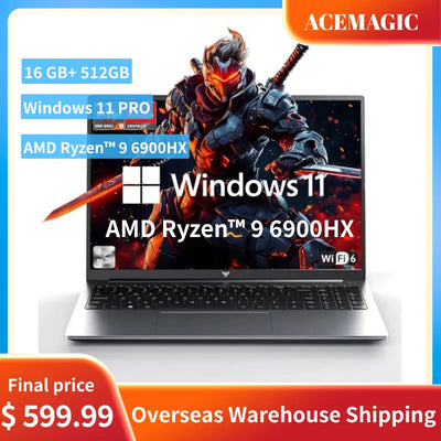 ACEMAGIC AMD Ryzen 9 6900HX Laptop 16 Inch FHD Display | SAMAG