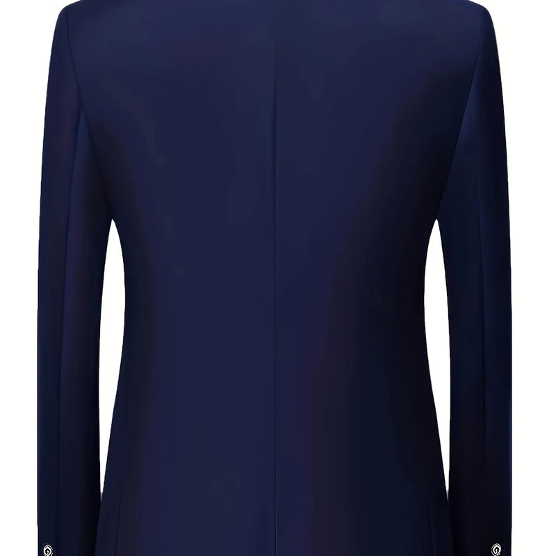 Men's 3pcs Suit Set, Jacket + Vest + Pants, Fashionable High-Quality, Suitable for Weddings, Parties and Formal Occasions