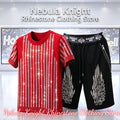 Men's Rhinestone Tracksuit Set European Luxury Streetwear Casual Daily Outfit T - Shirt And Pants - View 15 | SAMAG
