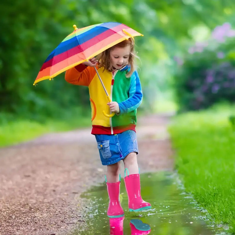 Evshine Rain Boots For Children Fashion Cute Rubber Boots Boys And Girls Waterproof Rain Boots Lovely Cartoon Kids Rain Boots
