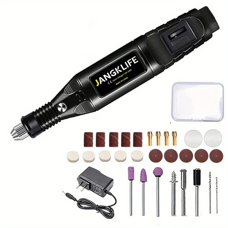 JANGKLIFE 110V 220V Power Tools Electric Mini Drill Die Grinder Engraver Polisher with Rotary Set Kit For - View 10 | SAMAG