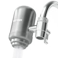 HOMEFISH Stainless Steel Faucet Tap Water Filter Purifier System, NSF Certified Reduces Lead, Chlorine & Bad Taste Kitchen