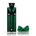 Fashion Mens Suspender Bow Tie Set Man Shirt Pants Dress Women Wedding Party Solid Color Suspender Suit Skirt With Braces Straps