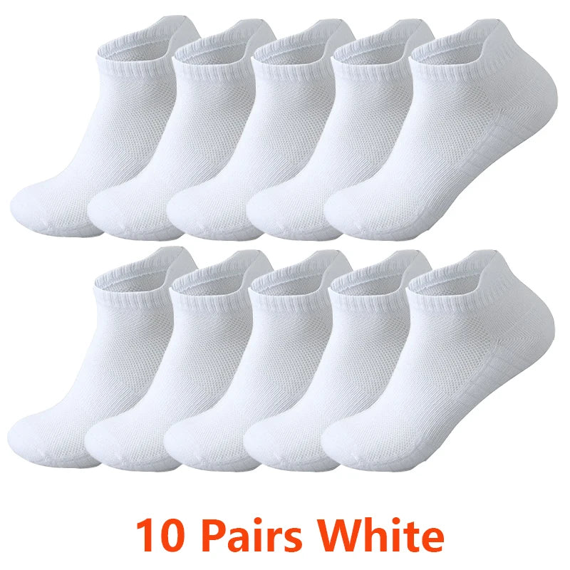 Pairs Ankle Socks Men Women Breathable Mesh Cotton | SAMAG
