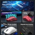 X11 Tri-Mode Gaming Mouse PAW3311,22000DPI,Magnetic Charging Dock,RGB Backlight