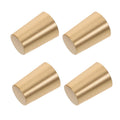 4 pc Wooden Base Brass Feet Crafts Anti Skid Tray Legs Pad Cutting Board Decorative Box Feet Jewelry Case Hardware Furniture