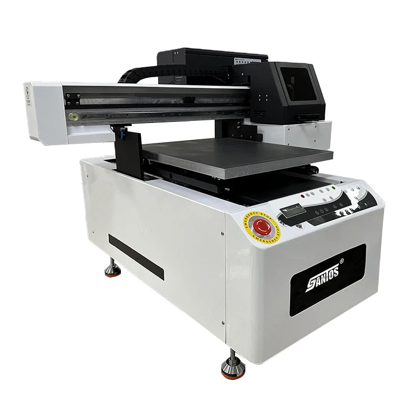 40*50CM Industrial Automatic Digital UV Flatbed Printer, Energy Efficient CMYK White Color Roll to Roll Printing Machine