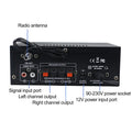 AK35/AK45 800W Home Power Amplifier 2 Channel Bluetooth 5.0 Mini Hifi Digital Stereo Sound Amplifier Support FM USB SD Mic input
