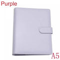 Vintage Refillable Notebook A5 A6 File Folder Notepad Cover Leather Ring Binder Office Documents Organizer Paper Storage