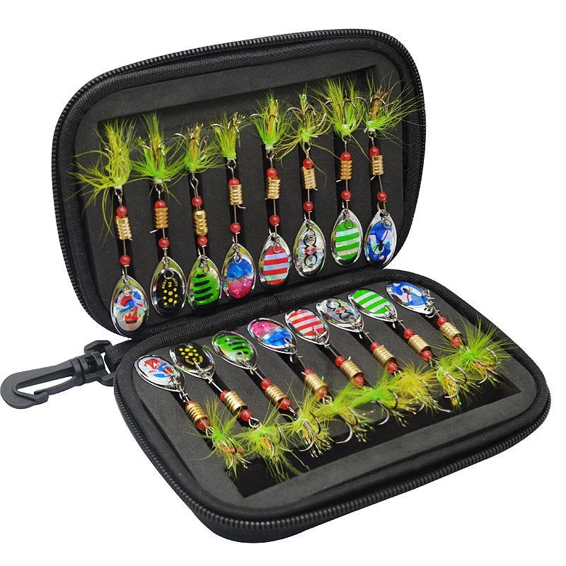 Fishing Spoons Lures Metal Baits Set Artificial Hard | SAMAG