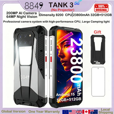 8849 Tank 3 Rugged Smartphone 23800mAh Android 15 512GB | SAMAG
