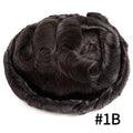 Male Hair Prosthesis Toupee Men Mono& Soft Pu Durable Men Wigs 6" Replacement Exhuast Systemes Unit 100% Human Hair Male Wig