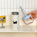 Cute Cat Thermos Mug 600ml Coffee Tea Tumbler Stainless Steel 316 Portable Thermal Water Bottle With Straw Tea Infuser Handle