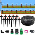 Garden Drip Irrigation 1/ 4'' Spiked Sprinkler Automatic Watering System Kit for Bonsai Pot Plant Flower Vegetable Greenhouse