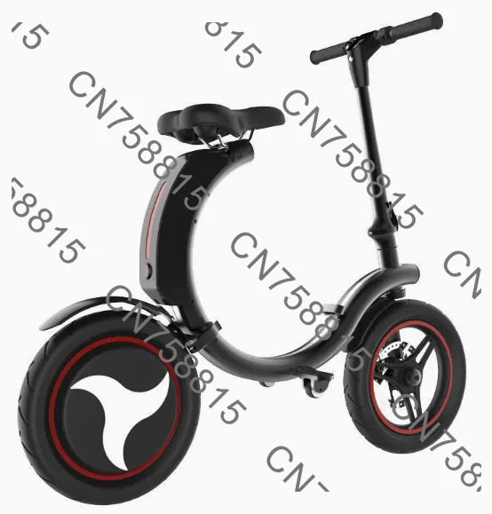 Ultra Lightweight Portable Mini Electric Vehicle with Battery, Men Women Commuter Transport，Folding Electric Car for Adults