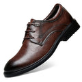 British Style Casual Leather Business Shoes Mens 2026 New Original Men's Office Shoes Fashion Lace-up Oxfords Walking Shoes