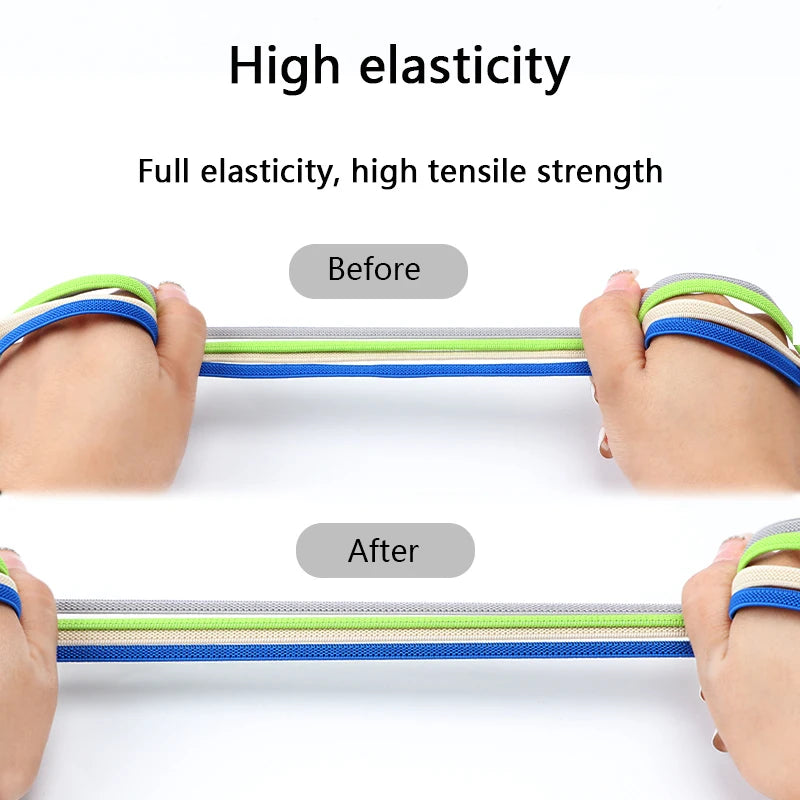 Flat Shoe Laces Without Ties Colored Matte Metal Lock Lazy Shoelaces for Men and Women Casual Shoes Elastic Shoelace 1 Pair