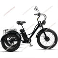 Electric Bike For Man 24-Inch 750W 48V Three Wheeled Electric Vehicle Fat Tire Pedal Powerful Electric Tricycle For Adults Elder