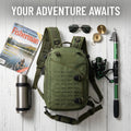 Goture Fishing Tackle Combo: Telescopic Rod, Spinning Reel, Sling Backpack,Lures,Tools Storage Boxes for Angling Enthusiasts