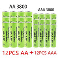 2026 AA AAA1.5V 3000mAh Rechargeable Battery  1.5 V  AA AAA Battery For Clocks Mice Computers Toys Replace Ni-Mh