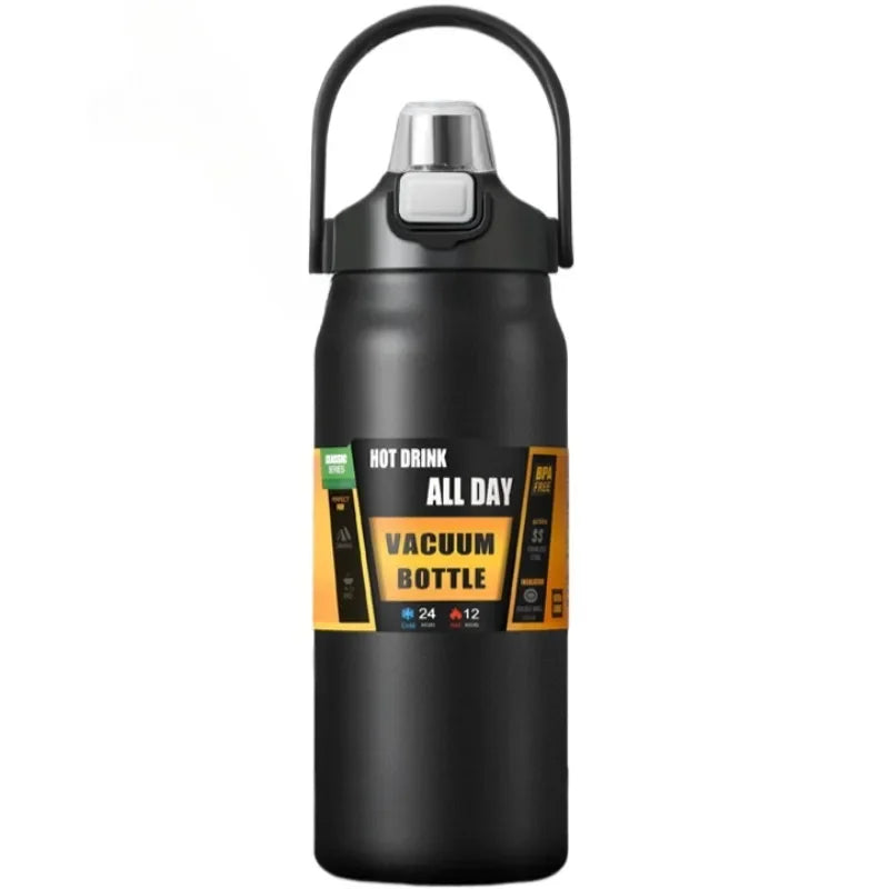 26oz/33oz/40oz/50oz Outdoor Thermos 304 Stainless Steel Thermal Mug Vacuum Flasks Cold and Hot Sports Water Bottle with Straw