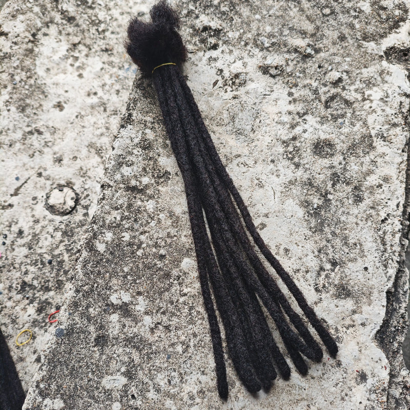 Dreadlocks Sister Locs Extensions Handmade Soft Crochet Brazilian Human Hair Braiding 10in Ombre Short Hair 10Strands/lot
