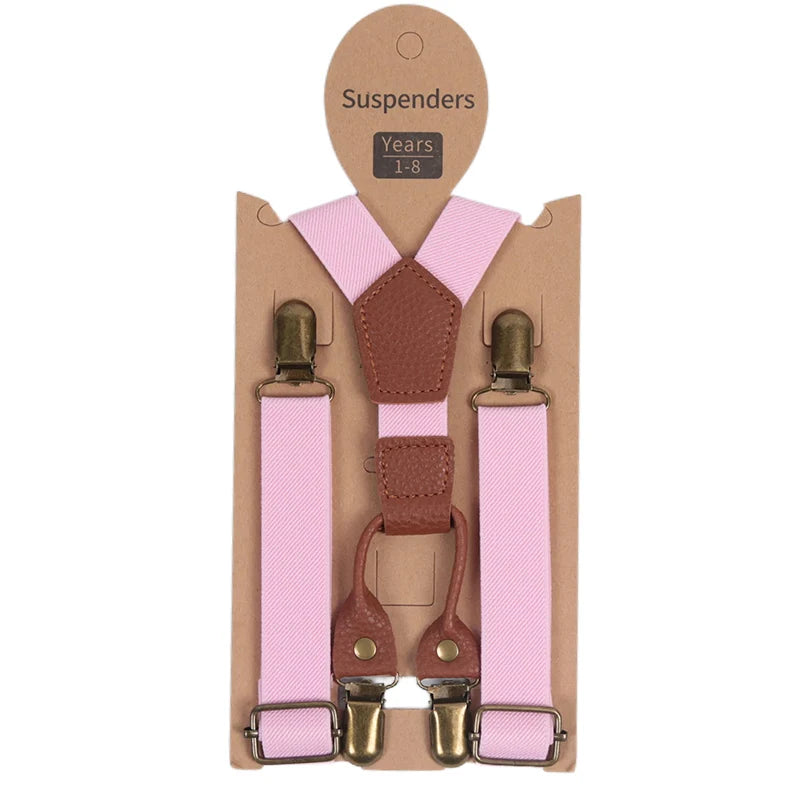 Cute Fashion Kids Elastic Leather Suspenders Children Belt Baby Boys Girls Adjustable Clip - on Y - Back - Visuel 12 | SAMAG
