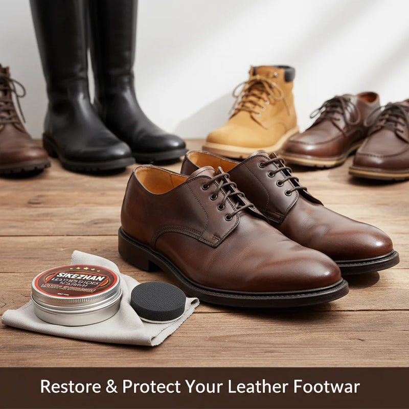 Professional Shoe Cream Leather Conditioner&Polish - Waterproof,Restores Shine,Prevents Cracking for Shoes Boots Bags