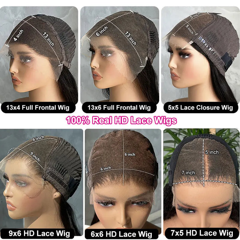 Eva 250 Density 36in 13X6 HD Lace Frontal Wig Curly Pre Plucked Bleached Knots Wigs 5x5 Glueless Ready Wear HD Lace Closure Wigs