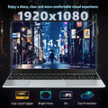 Intel N95 14.1 Inch Laptop 4C4T 3.4GHz 15W TDP 6MB L3 32GB RAM 1TB 2TB SSD 1920x1080 Portable Notebook Office Study PC Max