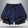 Men's Quick Dry Running Shorts with Drawstring and Zip Pockets - Ideal for Athletic Workouts and Gym - View 17 | SAMAG