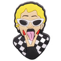 Single Sale 1PCS PVC Cute Cartoon Shoe Charms Man Woman Breaking Bad Garden Shoes Ornaments Slipper Accessories Holiday Present