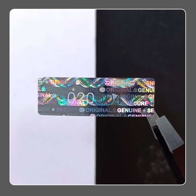 280/550pcs Hologram Security Seal Stickers Laser Tamper Proof Original Genuine Labels Warranty Void Holographic Custom Sticker